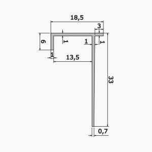 TEMPOLISTEL® A118 Gipsskivaprofil - Bild 2