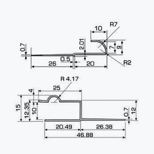 TEMPOLISTEL® A122 Expansionsfog för undertak - Bild 2
