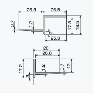 TEMPOLISTEL® A128 Dilatationsfog för undertak - Bild 2