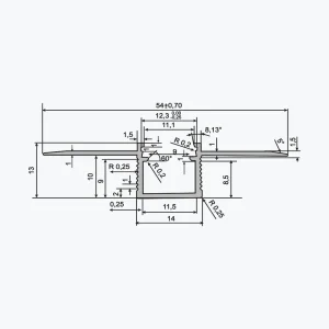TEMPOLISTEL® A137 Platt LED-profil - Bild 2