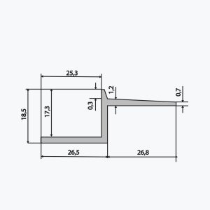 TEMPOLISTEL® B114 Profil för öppen fog - Bild 2